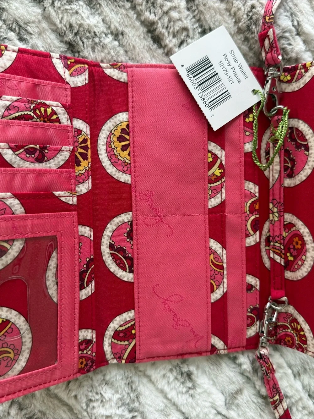 Vera Bradley Rosy Posies Quilted Crossbody & Wristlet Set